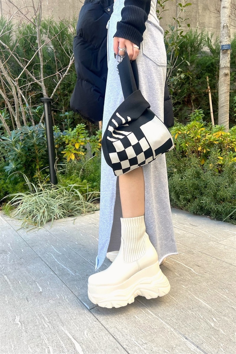 R&E 厚底ラバーStormソックスショートブーツ